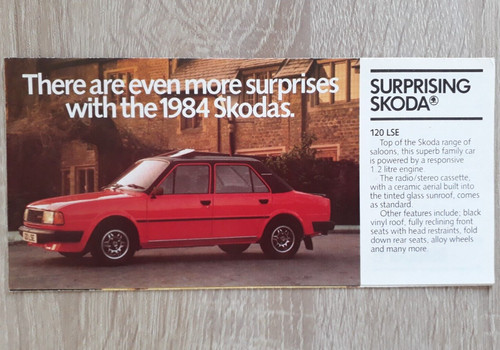 Skoda range brochure - brochure, 1984