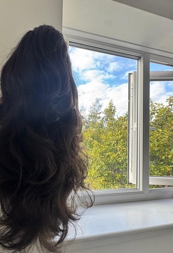 Brown hair wig high - hair, quality