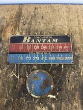 colchester bantam Lathe Speed