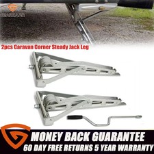 1 Pairs Caravan Corner Steady Jack Leg (Galvanised Trailer Steadies Heavy Duty)