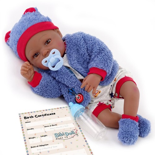 Black baby doll ethnic reborn - baby,