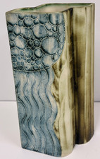 STUDIO POTTERY VASE CARN POTTERY JOHN BEUSMANS TULIPS SEA MODERN Z1810" TALL