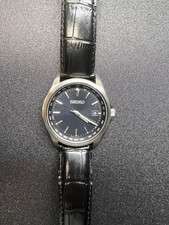 Seiko Radio Solar SBTM291 Titanium Black Watch 10ATM Sapphire Glass