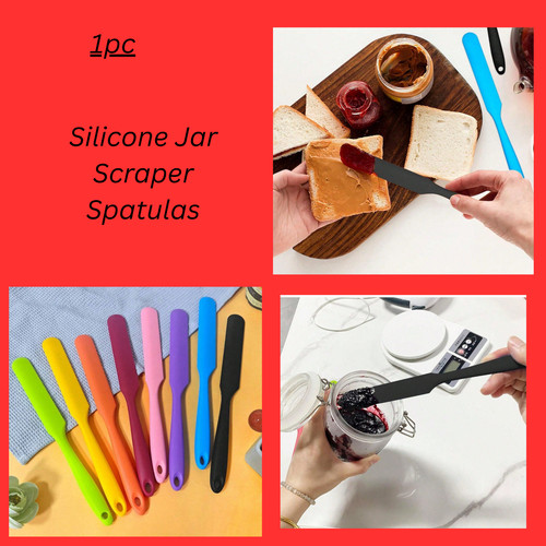 Silicone jar scraper - jar, spatulas