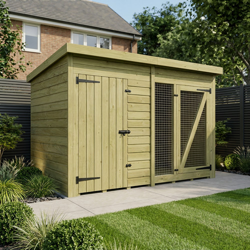 Dog kennel and run uk - 6,