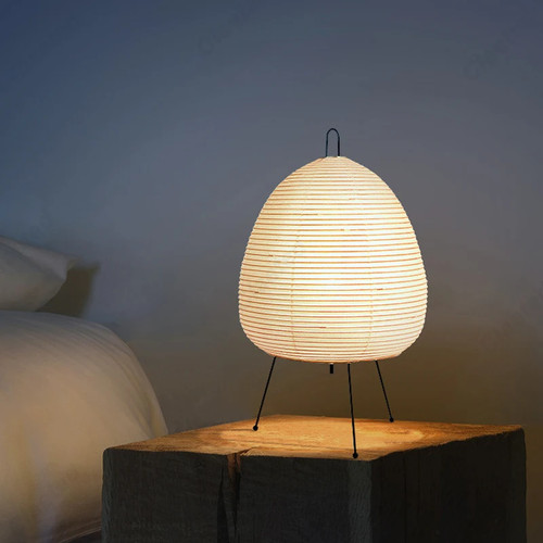 Tripod rice paper table lamp - table,