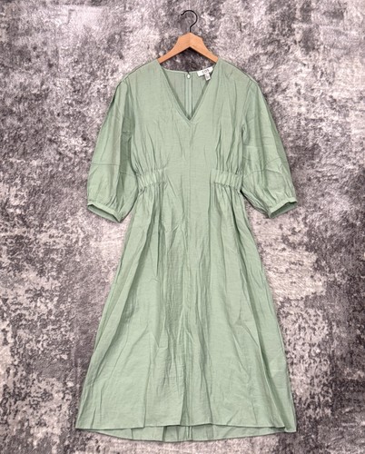 Cos dress womens green woven - 6,