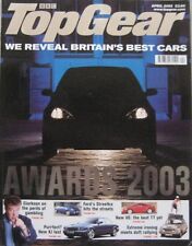 Top Gear magazine April 2003 featuring Overfinch, Brabus, Alpina, Abbott, Hartge