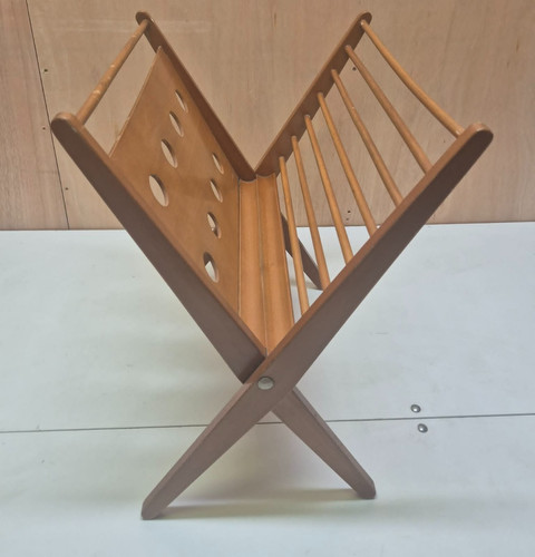 Midcentury wooden magazine - wooden,