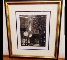 Chicago Night Etching