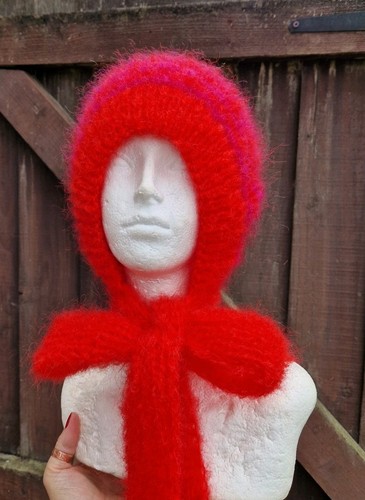 Knitted adult luxury bonnet - adult,
