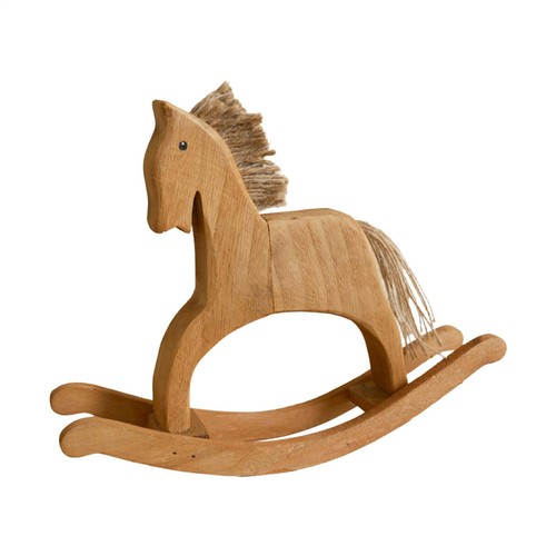 Wooden rocking horse - rocking,