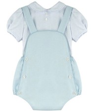 Baby Boy Spanish Dungaree Bib