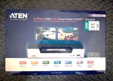ATEN CS1642A 2-Port USB DVI Dual Link Dual Display/Audio KVMP™ Switch - NEW