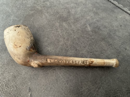Old clay pipe younger - old,