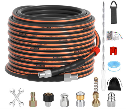 Kit sewer jetter 50ft para - jetter,
