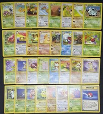 POKÉMON SET JUNGLE UNLIMITED COMMON AND UNCOMMON COMPLETE ENG PL/LP