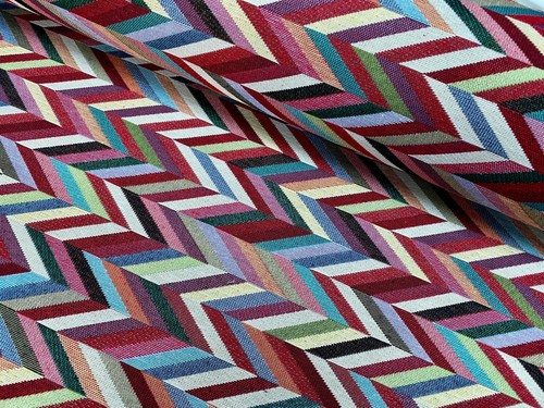 Chevron woven gobelin fabric - woven,