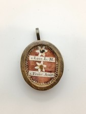 Reliquary Fist Class Relics St Lawrence & St Francis of Assisi  + Wax Seal