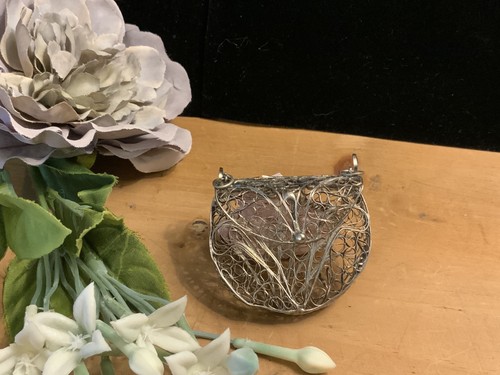 Vintage silver tone - vintage, filigree