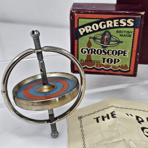 Vintage progress gyroscope top - vintage,