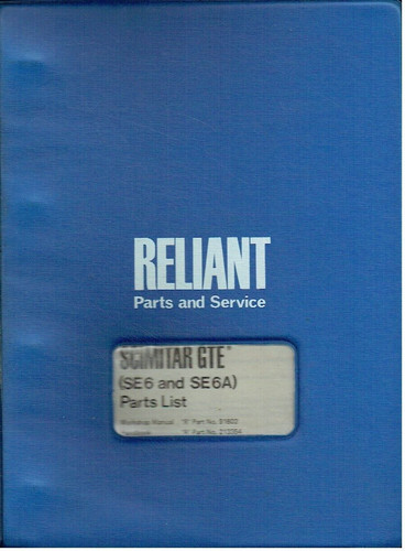 Reliant scimitar gte se6 - scimitar, (se6
