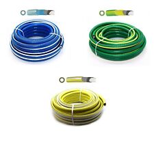 HEAVY DUTY GARDEN HOSE PIPE REEL REINFORCED OUTDOOR HOSEPIPE GREEN YELLOW BLUE