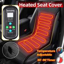 12-24V Universal Car Heated Seat Cover Leather Cushion Warmer Pad winter warming
