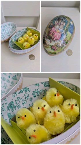 Decorative egg paper mache box - mache,