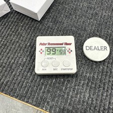 Official Texas Holdem Poker Tournament Digital Timer   & Dealer Button
