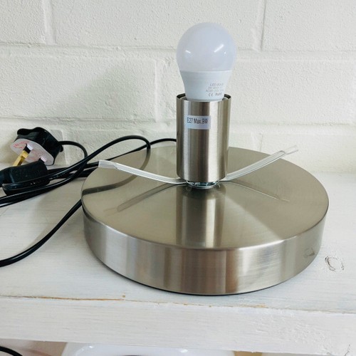 Chrome led lamp base - chrome,