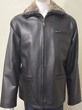 Diesel Leather Bomber Jacket - XL