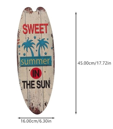Wooden surfboard wall - wooden,