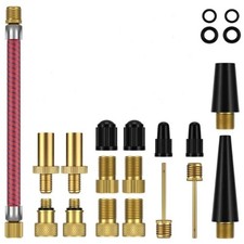 21x PRESTA TO SCHRADER BRASS ADAPTOR BICYCLE VALVE CONVERTER BIKE PUMP CONNECTOR
