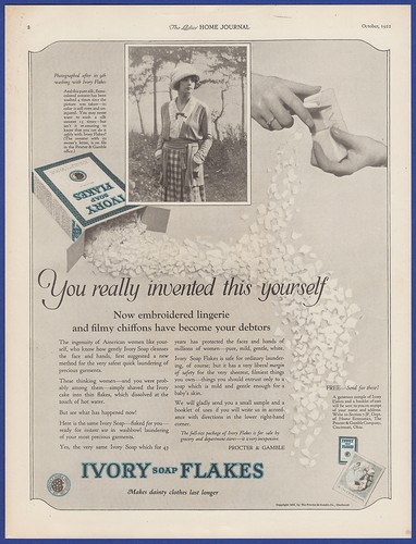 Vintage 1922 ivory soap flakes - vintage,