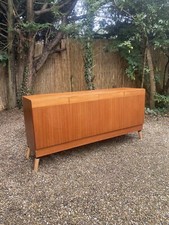 Vintage Teak 4 Door Long John sideboard cupboard drinks cabinet 