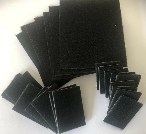 Rectangle black felt - rectangle, self