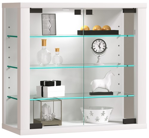 Wall display cabinet - , glass