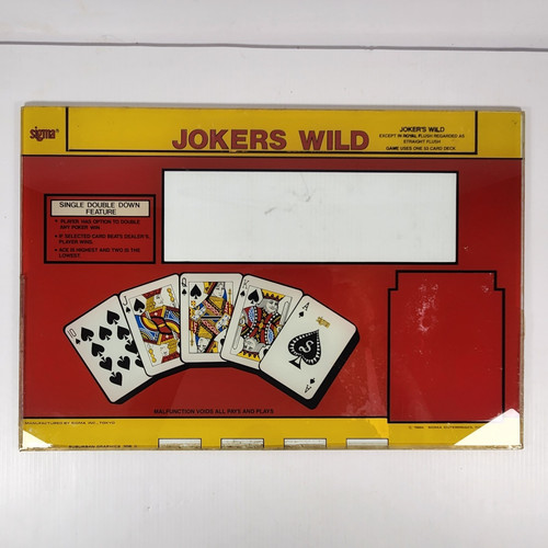 Sigma jokers wild video poker - sigma,