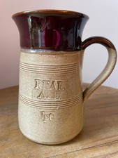 Vintage Pearsons of Chesterfield Real Ale Pottery Beer Mug Tankard 1 Pint Rare