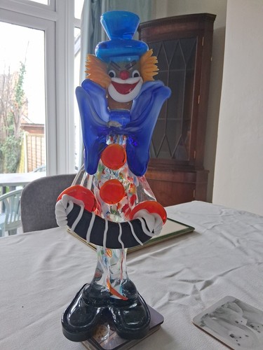 Murano glass clown - murano, figurine