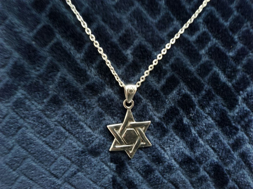 Star david necklace - star,