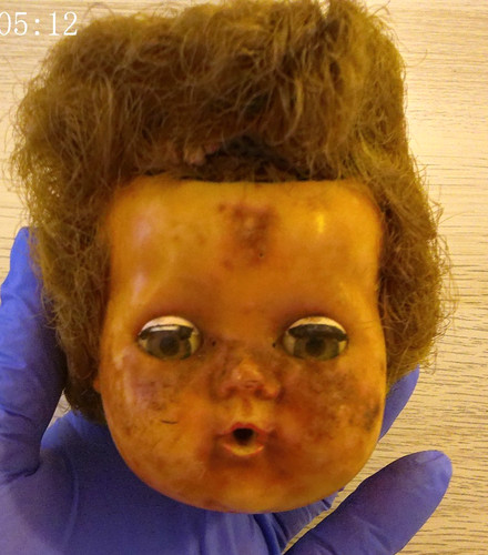 Vintage tiny tears doll head - tears,
