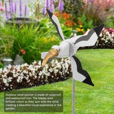 Creative Whirligig Seagull Windmill Wind Spinner For Outdoor Garden Ornaments.