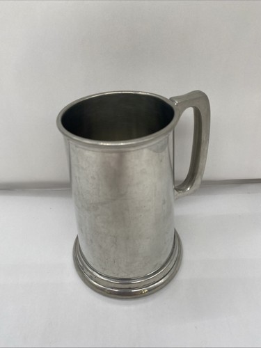 Vintage pewter tankard glass - vintage,
