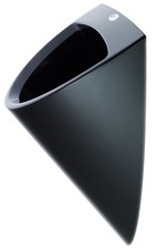 waterless urinal CULUone, black complete set with trap issuar