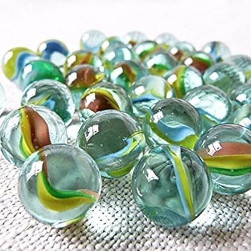Glass marbles mixed lot - marbles, 50