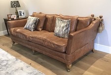 Duresta Trafalgar 2.5 Seater Sofa In Leather Excellent Condition