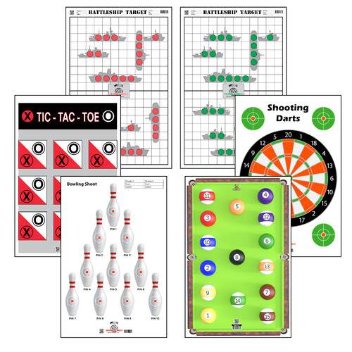 Pack paper shooting targets - pack,