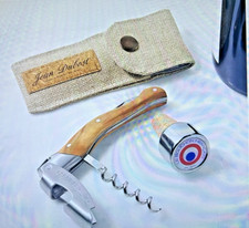 Jean Dubost Laguiole Wine Waiter’s Corkscrew Opener Olivewood Handle France $180
